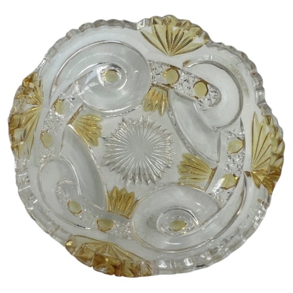 Antique (circa 1894) West Virginia Glass Co.  Set of 2 Berry Bowls - Picture 3 of 4